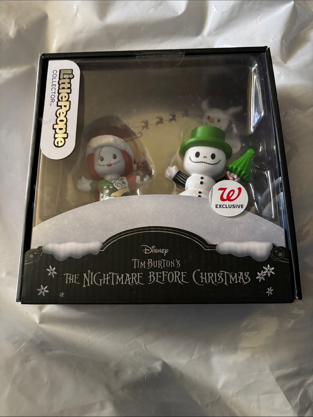 The Nightmare Before Christmas Snowman & friend Mini Figure Set - Green & Red - Picture 2 of 5